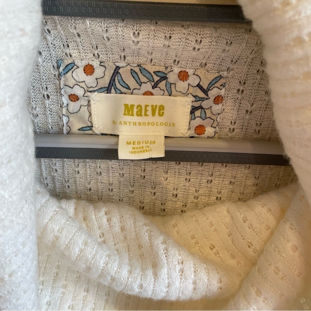 Maeve Addie Ruffle Hacci Pullover Medium - Picture 3 of 6